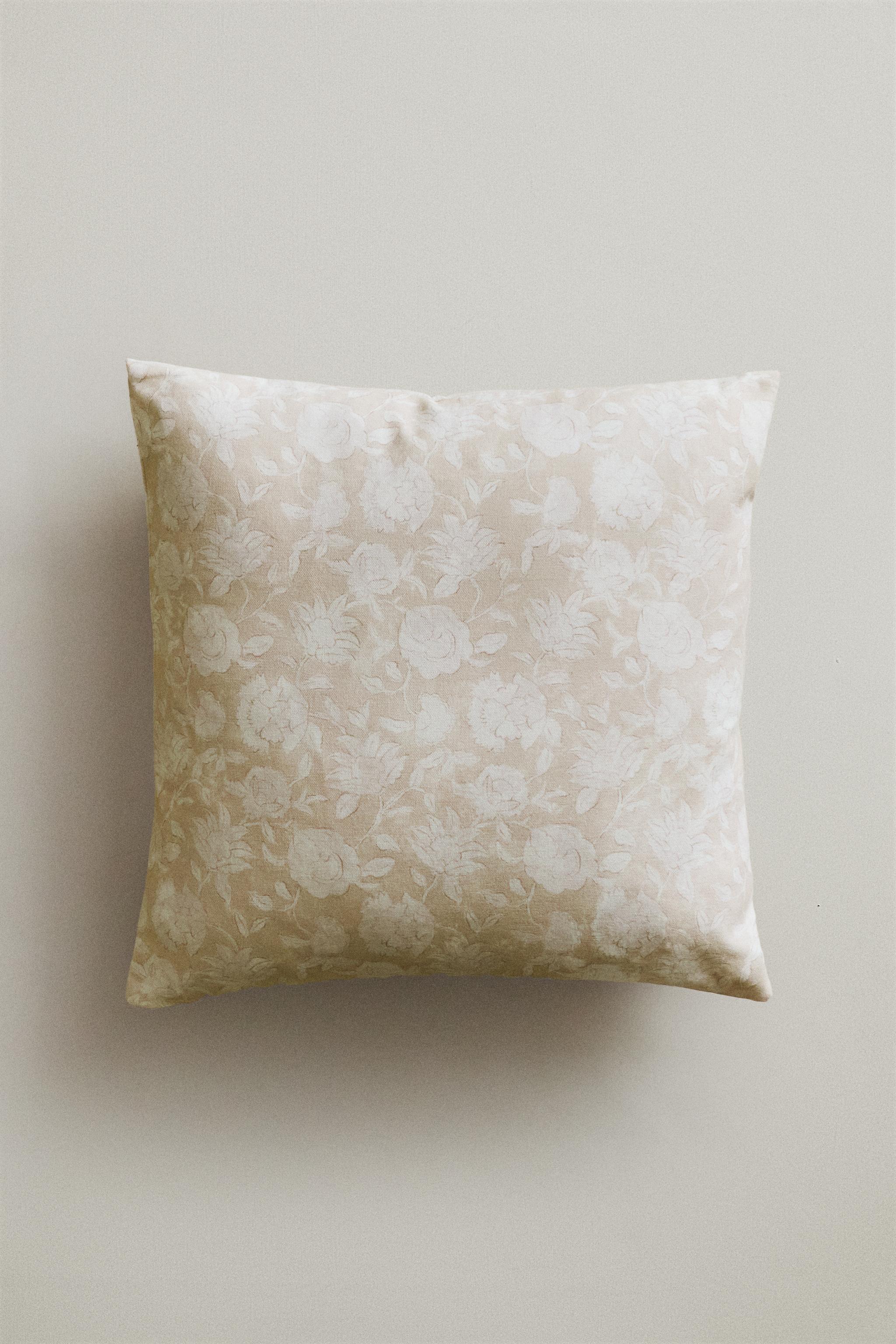 HOUSSE DE COUSSIN FLEURS